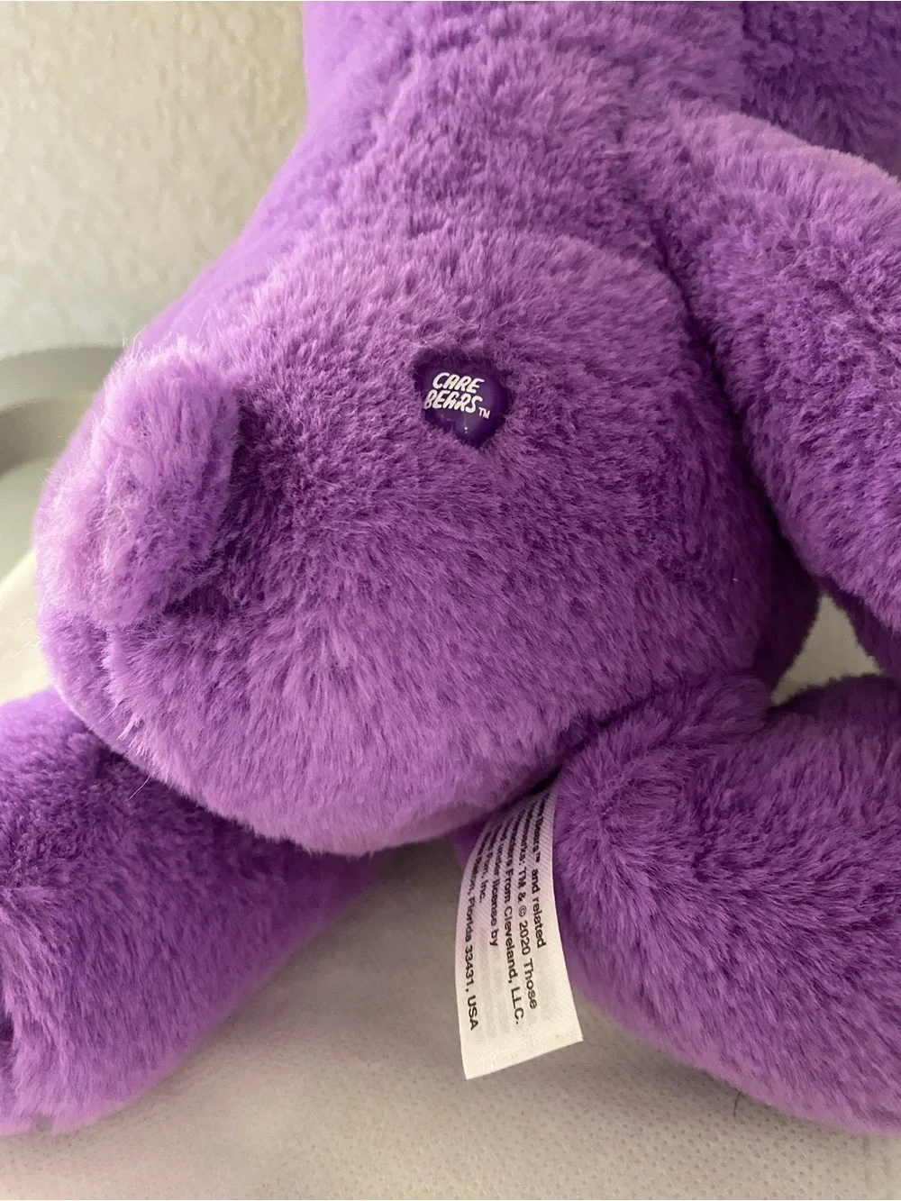 Care Bears Share Bear Plush 2020 Fuzzy Stuffed Animal 14 Inch Lollipop Basic Fun
